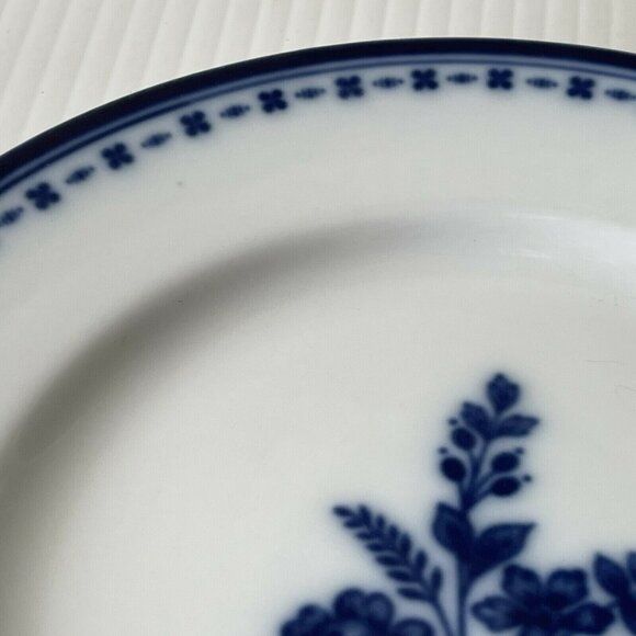 Williams Sonoma Flow Blue Pattern Dessert Salad Plates 7 5/8" Flowers Set of 2 - Picture 10 of 12